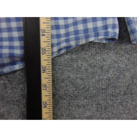 Nordstrom Shirt Mens 2XL Trim Fit Gray White Check Long Sleeve - Picture 5 of 9